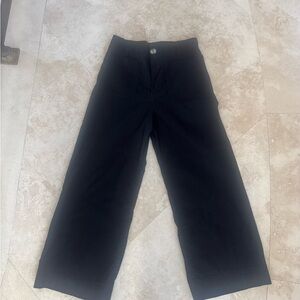 THE COLETTE CROPPED WIDE-LEG PANTS BY MAEVE